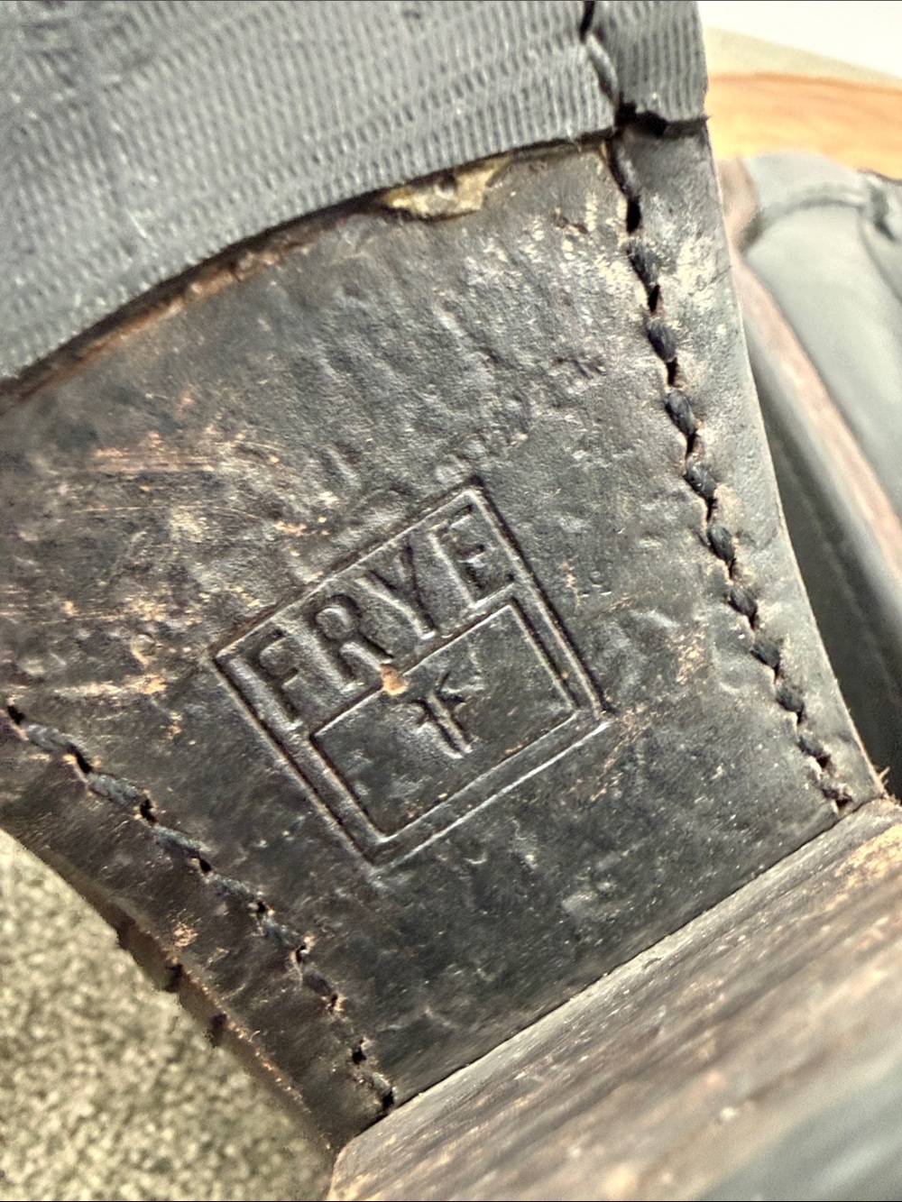 Frye Boots Wm 5.5 Leslie Artisan Black Leather Western Cowboy Low Ankle - Picture 9 of 11